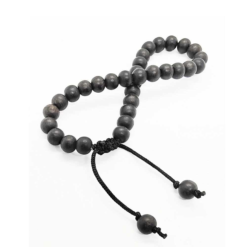 Adjustable Karungali Bracelet Orignal Black Ebony Wood (6MM) With GOVT. Certificate