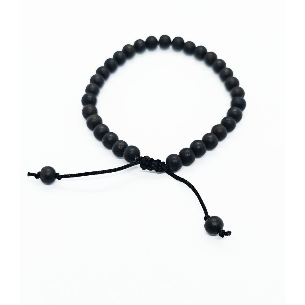 Adjustable Karungali Bracelet Orignal Black Ebony Wood (6MM) With GOVT. Certificate - Image 4