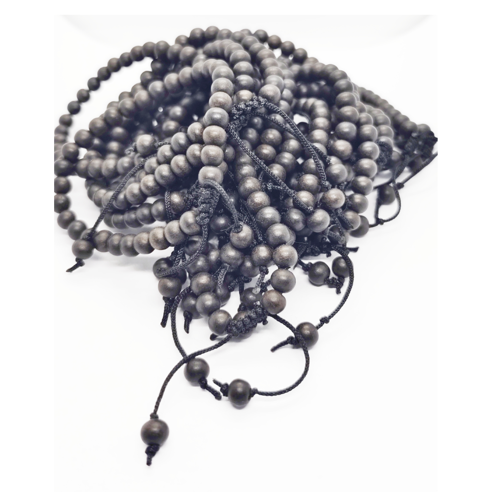 Adjustable Karungali Bracelet Orignal Black Ebony Wood (6MM) With GOVT. Certificate - Image 2