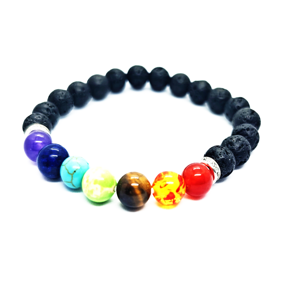 7 Chakra Lava Regular Bracelet - Image 2
