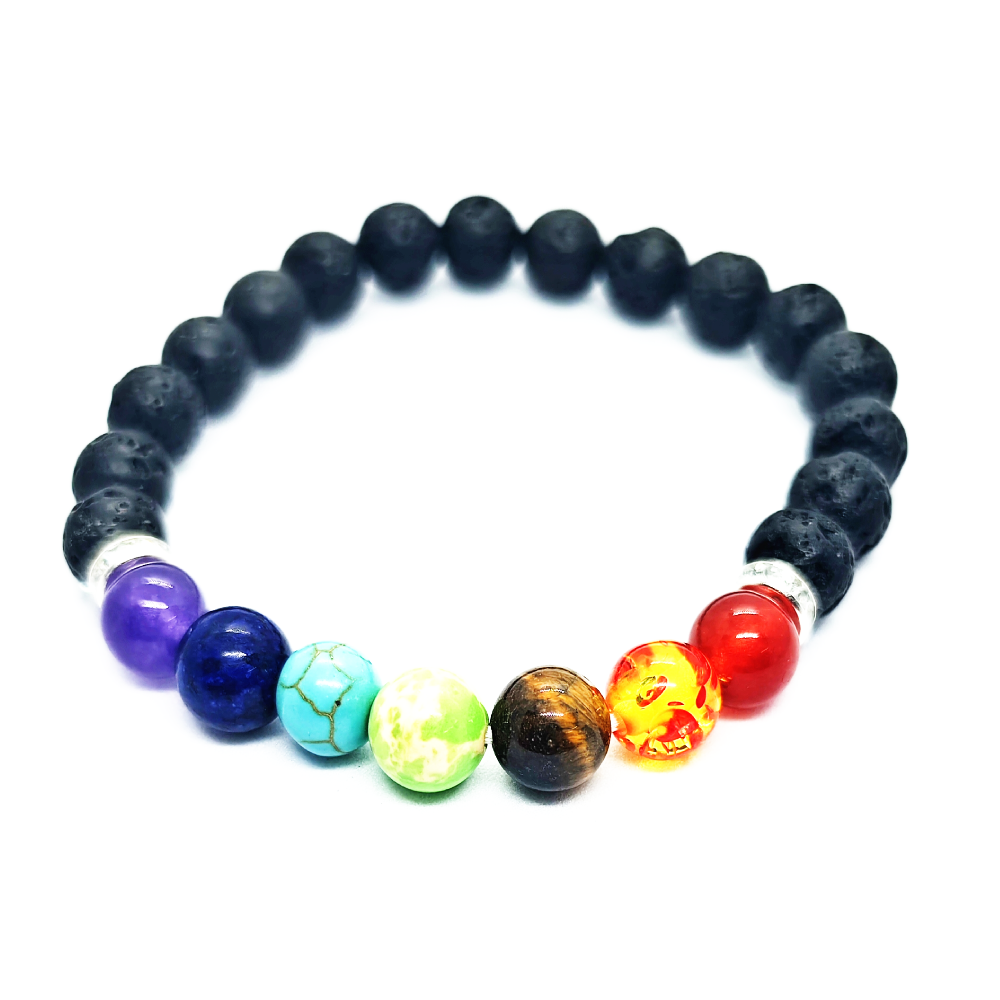 7 Chakra Lava Regular Bracelet - Image 3