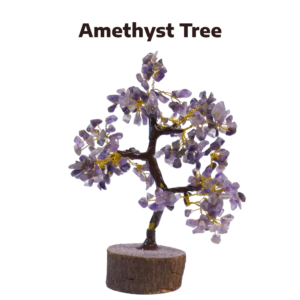 Amethyst Tree 300 Beads with Golden Wired