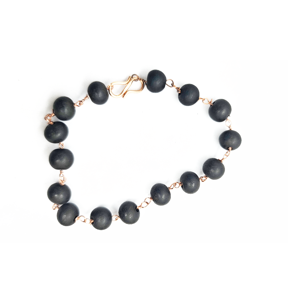 Copper Bracelet 8mm Beads, 100% Pure Copper (Adjustable) With GOVT. Certificate - Image 5