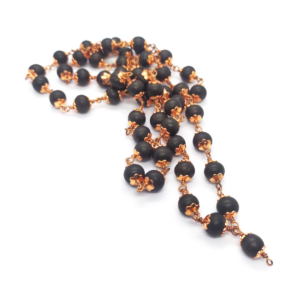 Copper Karungali Malai with Cup (8MM) With GOVT. Certificate