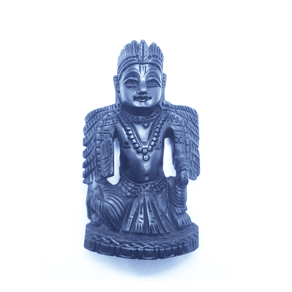 Karungali Garudalwar Statue 4 Inches, Ebony Garuda 100% Original Ebony Wood Lord Garuda Dev Idol for Pooja