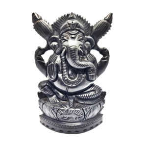 Lord Ganesha Original Karungali Ganesh Murti Statue (4 Inches)