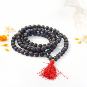 Original Karungali Malai Rosary (Jappa Malai) 8MM Malai with108 Beads With GOVT. Certificate