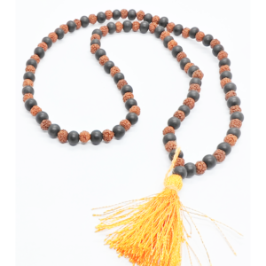Original Karungali With Rudraksha Mala (Ebony with Rudraksha 6MM)