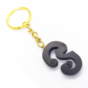 Original Karungali Tamil Om Keychain | Karungali Keychain Om, Karungali Wood, black Colour, 1 Piece